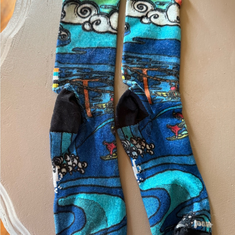 Colorful Smart Wool Graphic Socks - unique design